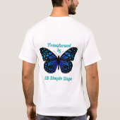 T-shirt Transformé par 12 étapes simples, AA, NA, Al-Anon (Dos)