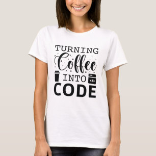 T-shirt Transformer Le Café En Code