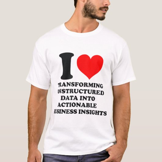 T-shirt Transformer les données non structurées (Devant)