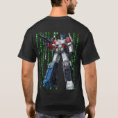 T-shirt Transformers 1x005 MATRIX NOIR PAR SAMOURAÏ FÉODAL (Dos)