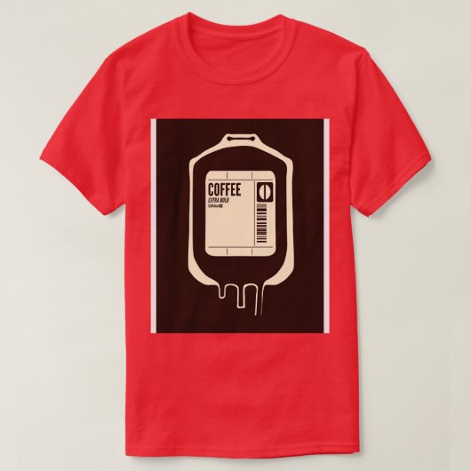 T-shirt Transfusion de café (Design devant)