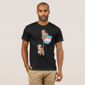 T-shirt Transgender Falling Sloth Trans Pride Transs Lgbtq (Devant entier)