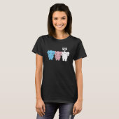 T-shirt Transgender Nonbinary Elephants Be You Be Proud (Devant entier)
