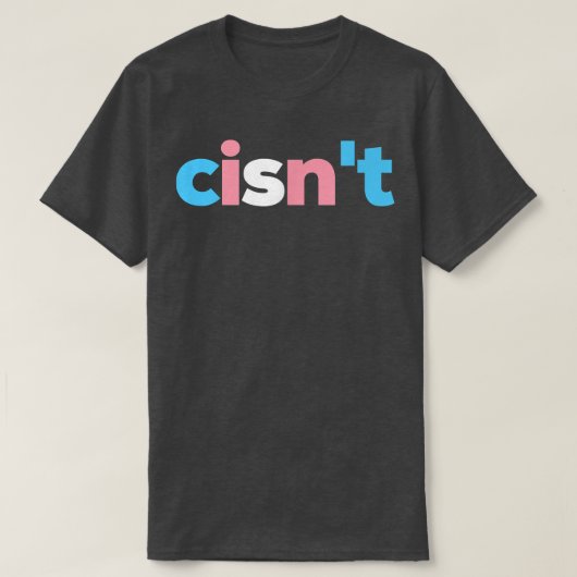 T-shirt Transgender Pride cis non - LGBTQ Trans Flag - Fun (Design devant)