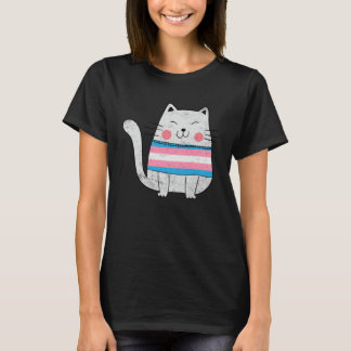 T-shirt Transgenger Flag LGBTQ Cats Pride Cat