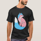 T-shirt Transgenre Fox Pride Trans (Devant)