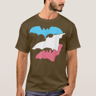 T-shirt Transgenre Pride Bat Funny LGBTQ Fier Trans drapea