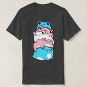 T-shirt Transgenre Pride Frog Pile Transgenre Cotta (Design devant)