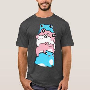 T-shirt Transgenre Pride Frog Pile Transgenre Cotta