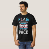 T-shirt Transgenre Si Ce Drapeau Vous Offense Trans Transg (Devant entier)