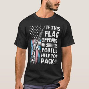 T-shirt Transgenre Si Ce Drapeau Vous Offense Transarc-en-