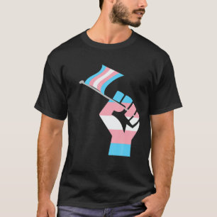 T-shirt Transgenre Transexuel Poing Droits de l'Homme Tran