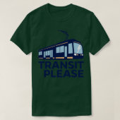 T-shirt TRANSIT S'IL VOUS PLAÎT sombre (Design devant)