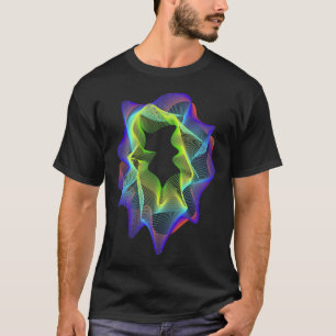 T-shirt Transition futuriste abstraite colorée