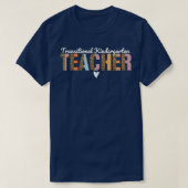 T-shirt Transitional Kindergarten Teacher Leopard Cute TK  (Design devant)