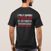T-shirt TRANSMISSIONS AUTOMATIQUES À 2 Côtés (Dos)