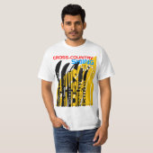 T-shirt transnational de Snowblade de sport (Devant entier)