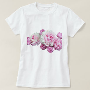 T-shirt transparent floral de conception