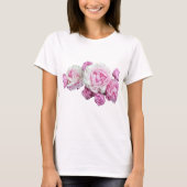 T-shirt transparent floral de conception (Devant)