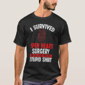 T-shirt Transplantation cardiaque Survivor Heart Bypass Op (Devant)
