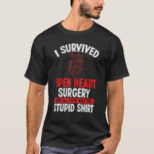 T-shirt Transplantation cardiaque Survivor Heart Bypass Op