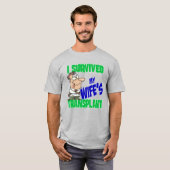 T-shirt Transplanter le soignant I Survived la transplanta (Devant entier)