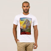 T-shirt Transport aérien japonais avec pagode (Devant entier)