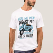 T-shirt Transport Blue Scooter (Devant)