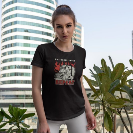 T-shirt Transport de camions - Routine