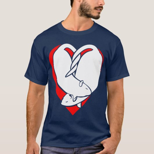 T-shirt Transport de rats d'amoureux (Devant)