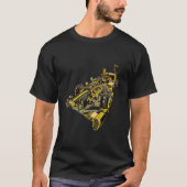 T-shirt Transport de voitures de course Steampunk (Devant)