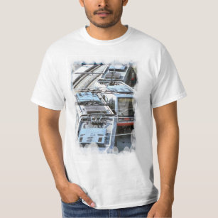 T-shirt Transport vintage - trams de ville