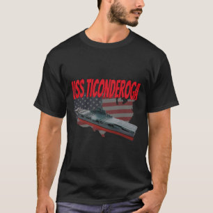 T-shirt Transporteur d'aéronef USS Ticondéroga CV-14 Grand