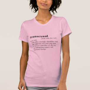 T-shirt TRANSSEXUEL (définition)