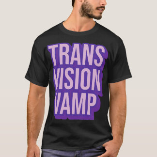T-shirt Transvision Vamp 80s Typographie musicale