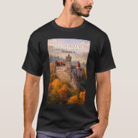 Transylvanie Illustration Voyage Art Rétro Roumani