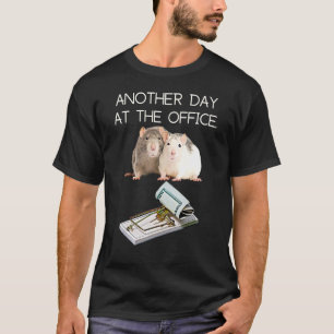T-shirt Trap Office Humour Rat Argent Employé Race Manager
