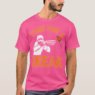 T-shirt Trap Tir Argile Pigeon Temps De Tir Pour Une Brea