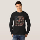 T-shirt Trapper avec Distressed américain pour Trapper (Devant entier)