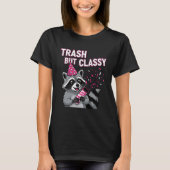 T-shirt Trash But Classy – Party Raccoon Holiday Edition (Devant)