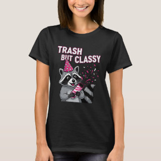T-shirt Trash But Classy – Party Raccoon Holiday Edition