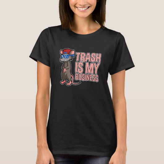 T-shirt Trash is my Business Design for Possum and Opossum (Devant)
