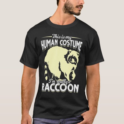 T-shirt Trash Panda Costume Party Forest Animal Raccoon (Devant)