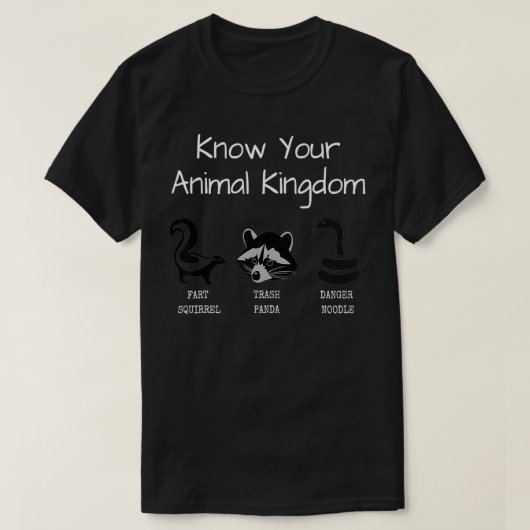 T-shirt Trash Panda Fart Squerrl Danger Noodle (Design devant)