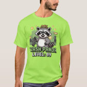 T-shirt Trash Panda Niveau 99 - Arcade Raccoon Pixel Art (Devant)