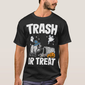 T-shirt Trash Racoon Halloween ou Treat Racoon