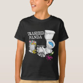 T-shirt Trashed Panda Drunk Racoon Party Animal Meme Funny (Devant)
