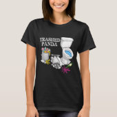 T-shirt Trashed Panda Drunk Racoon Party Animal Meme Funny (Devant)