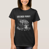 T-shirt Trashed Panda Funny Drunk Racoon Cool Animals Grap (Devant)