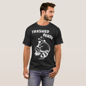 T-shirt Trashed Panda Hangover Social Media Crazy Drunk Ra (Devant entier)